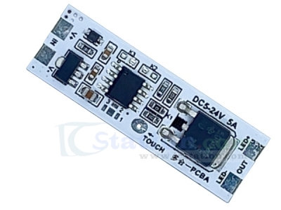 DC 5V-24V 5A LED Driver 0-100% Stepless PWM Dimmer Module 5000mA Switch Circuit Control Board